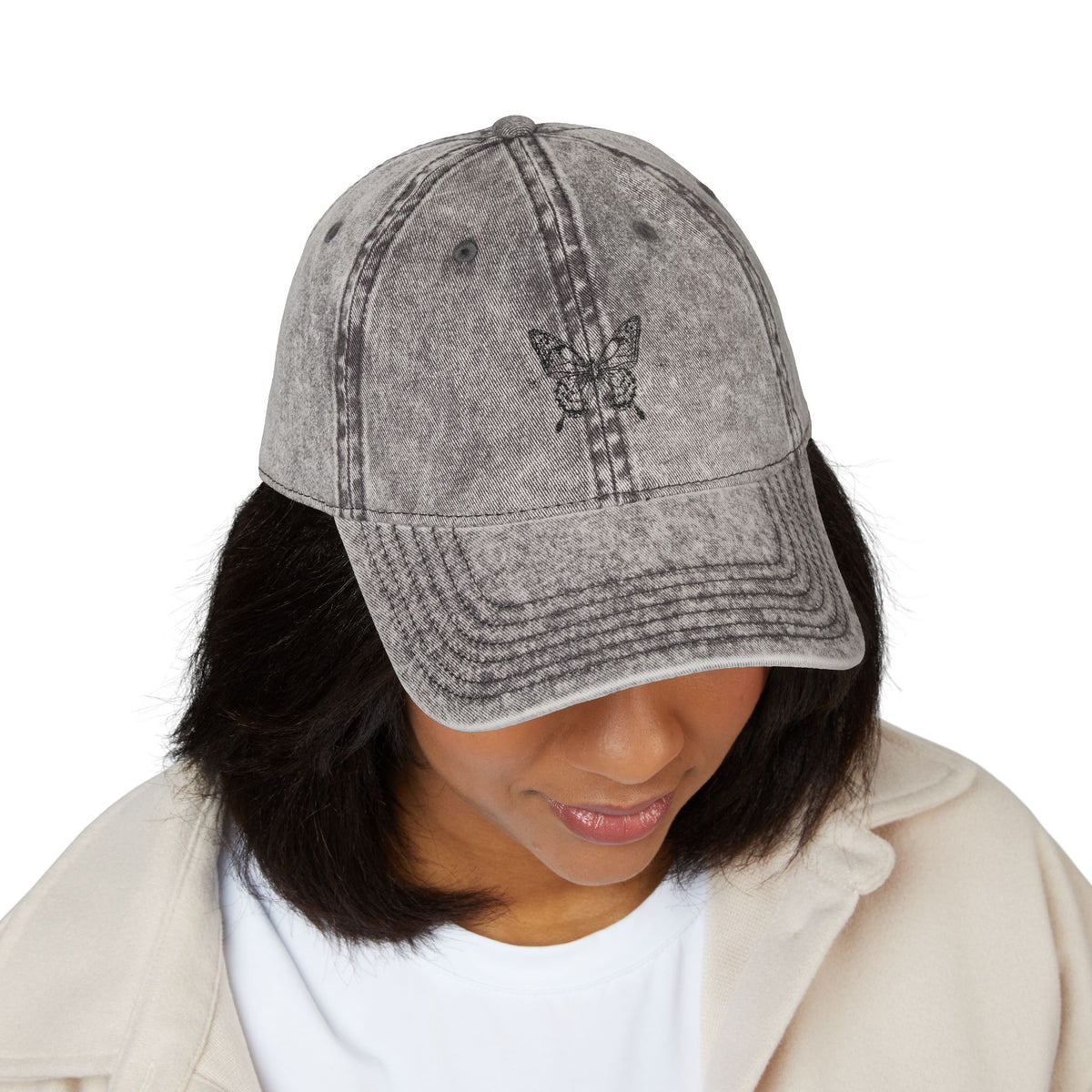 Vintage Sketch Butterfly Hat
