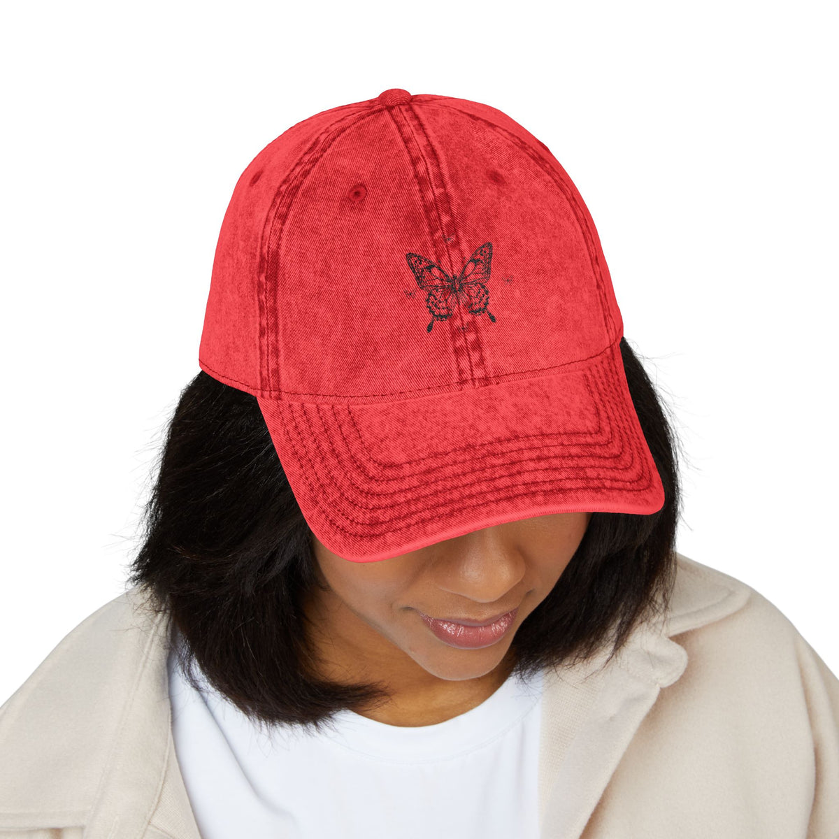 Vintage Sketch Butterfly Hat