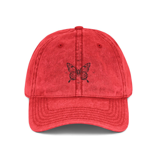 Vintage Sketch Butterfly Hat