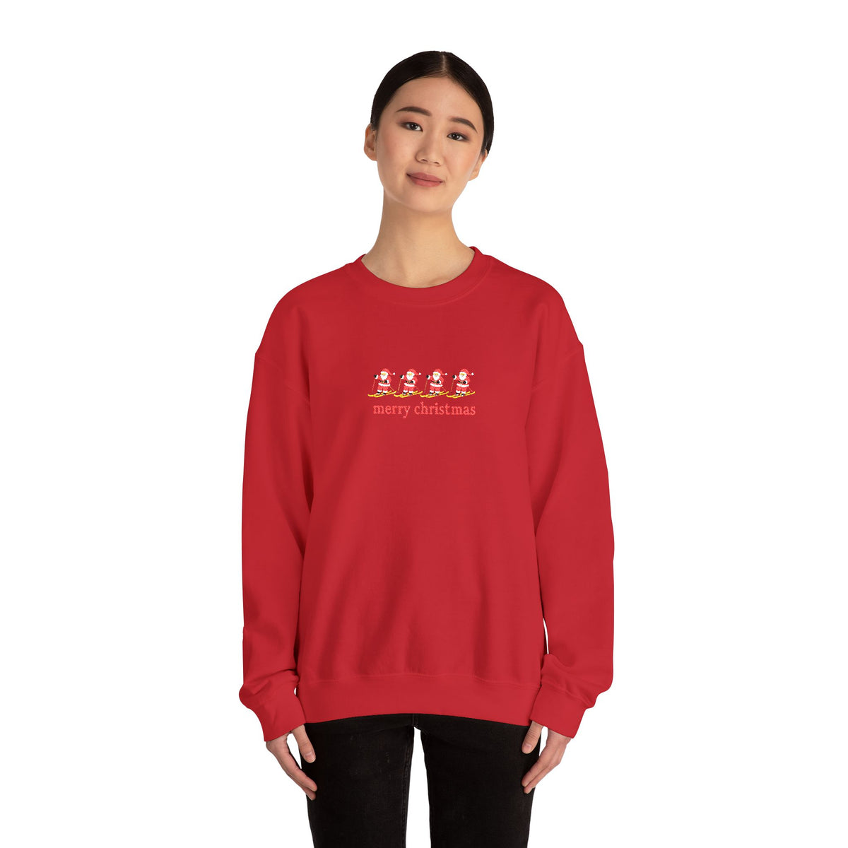 Embroidered Merry Christmas Crewneck