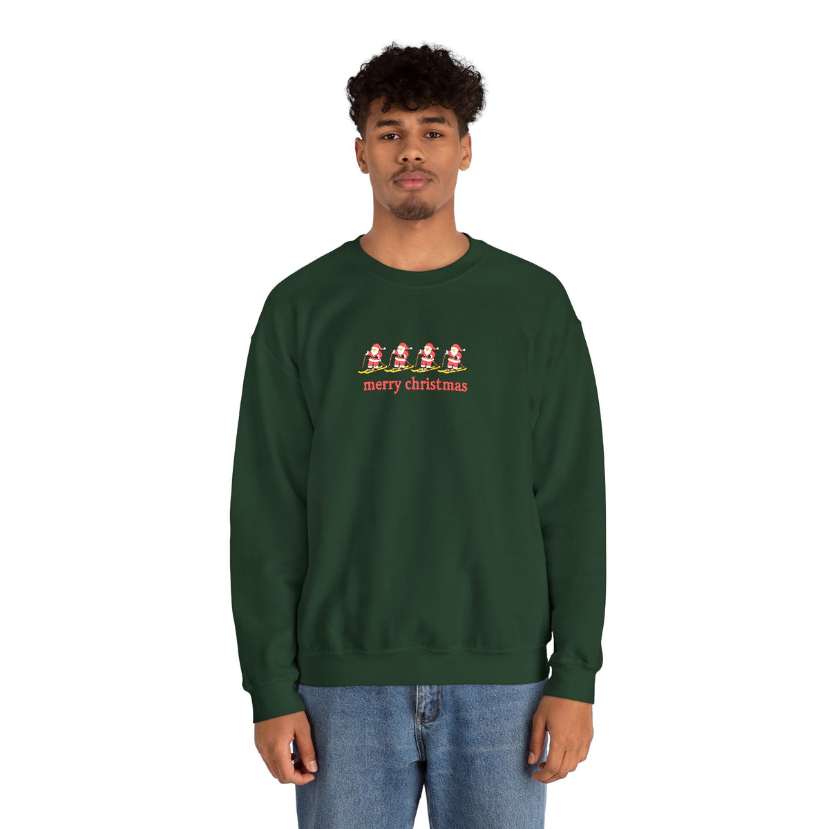 Embroidered Merry Christmas Crewneck